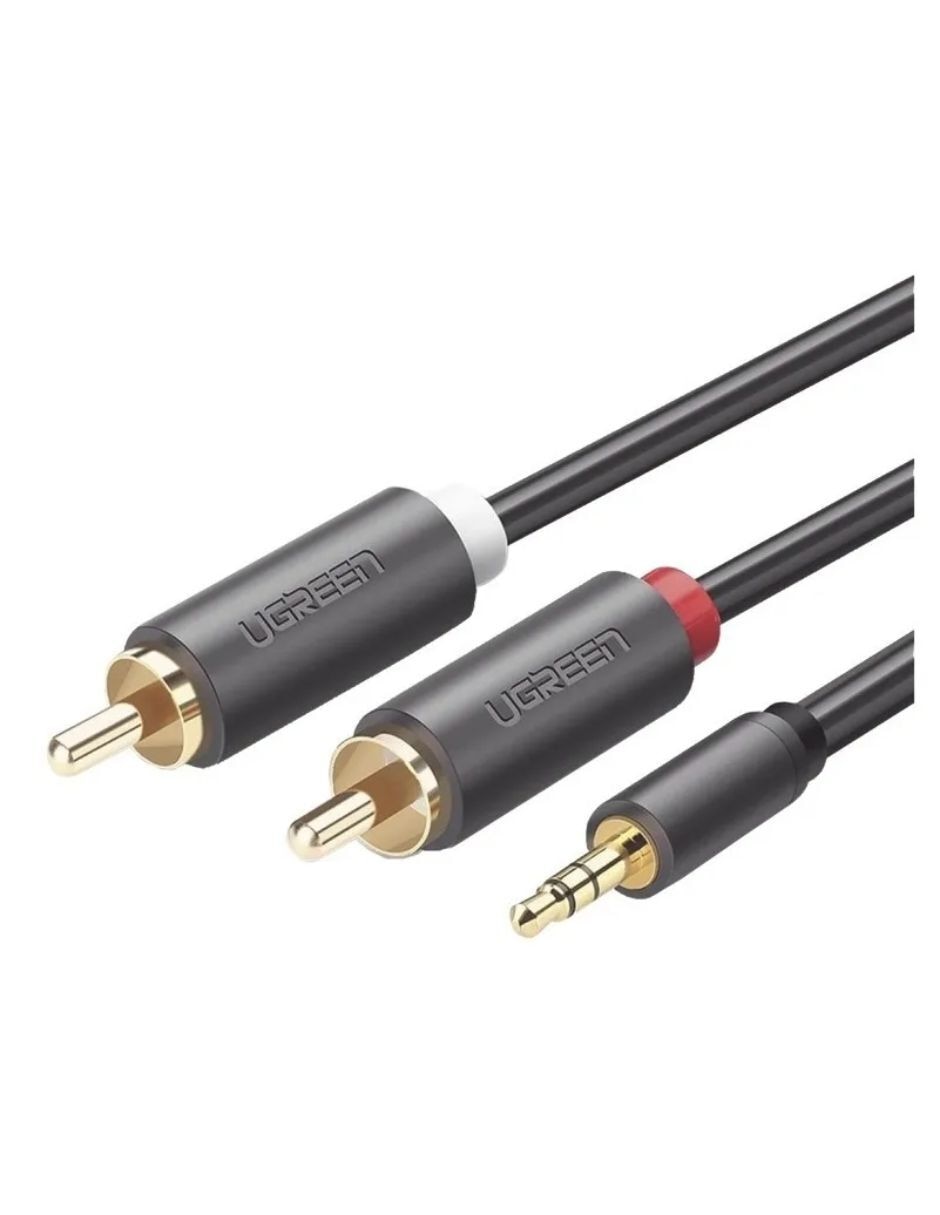 Cable RCA Auxiliar 3.5 mm Ugrren tipo RCA de 3 m 3