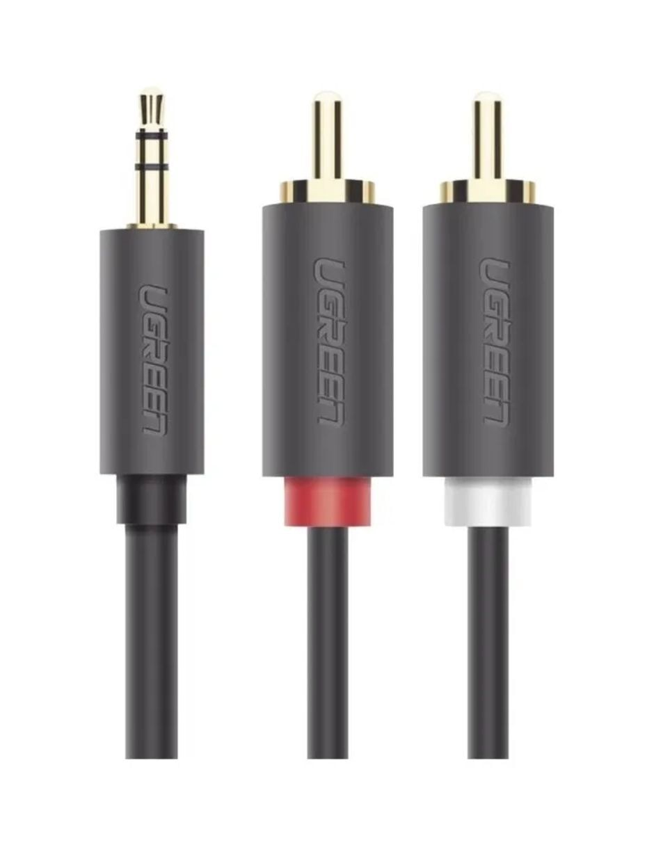 Cable RCA Auxiliar 3.5 mm Ugrren tipo RCA de 3 m 2