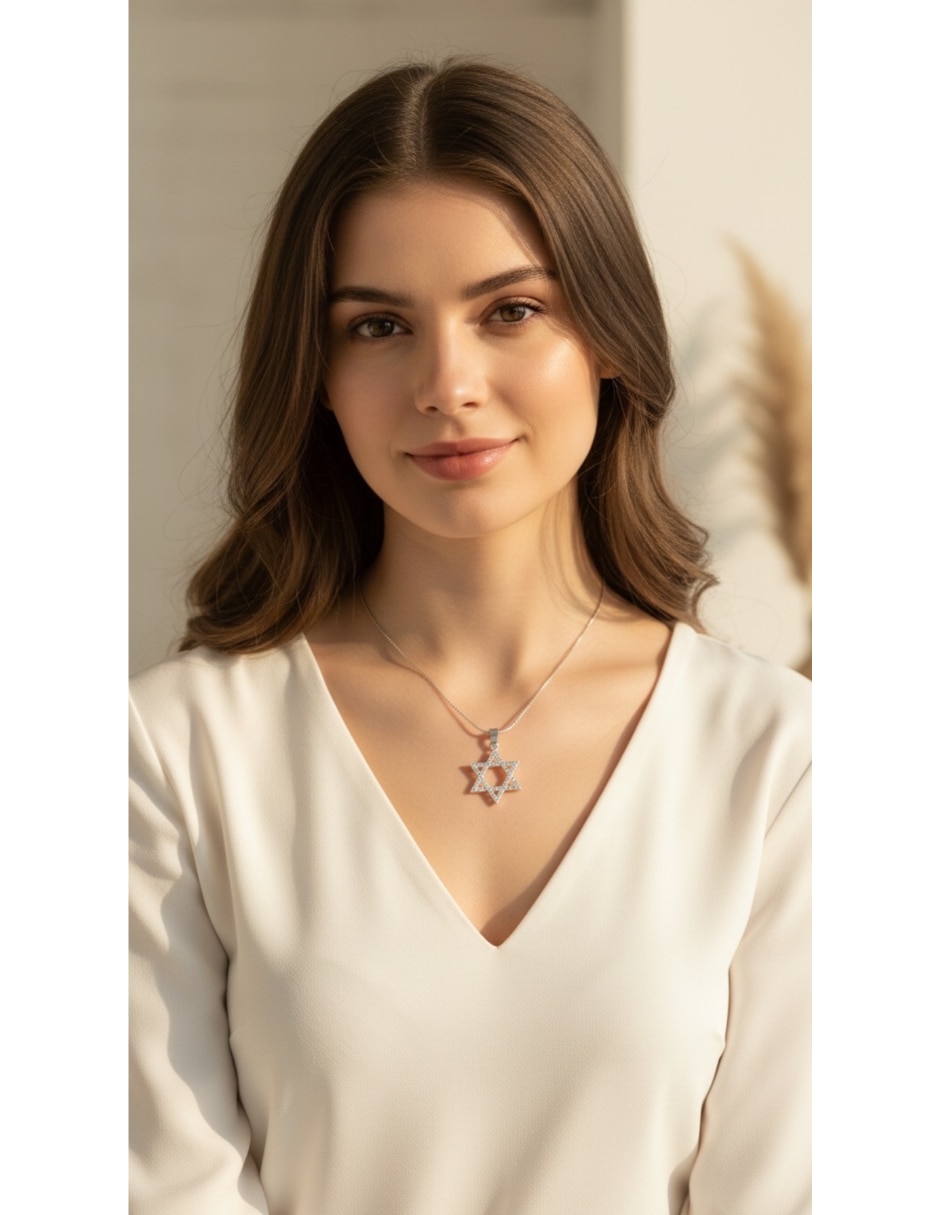 Dije de estrella religioso estrella de plata p 925 2