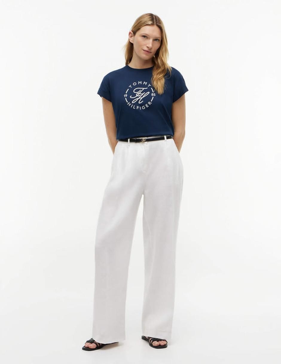 Playera manga corta cuello redondo para mujer 3