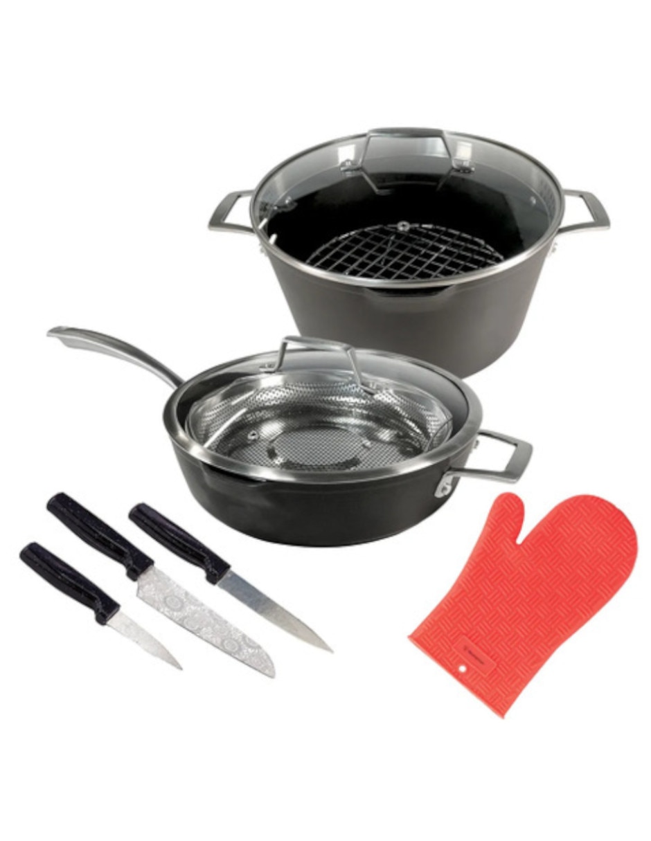 Batería de cocina WCCS203910AMBB de Titanio antiadherente sin PFOA 10 piezas Batería de cocina WCCS203910AMBB de Titanio antiadherente sin PFOA 10 piezas