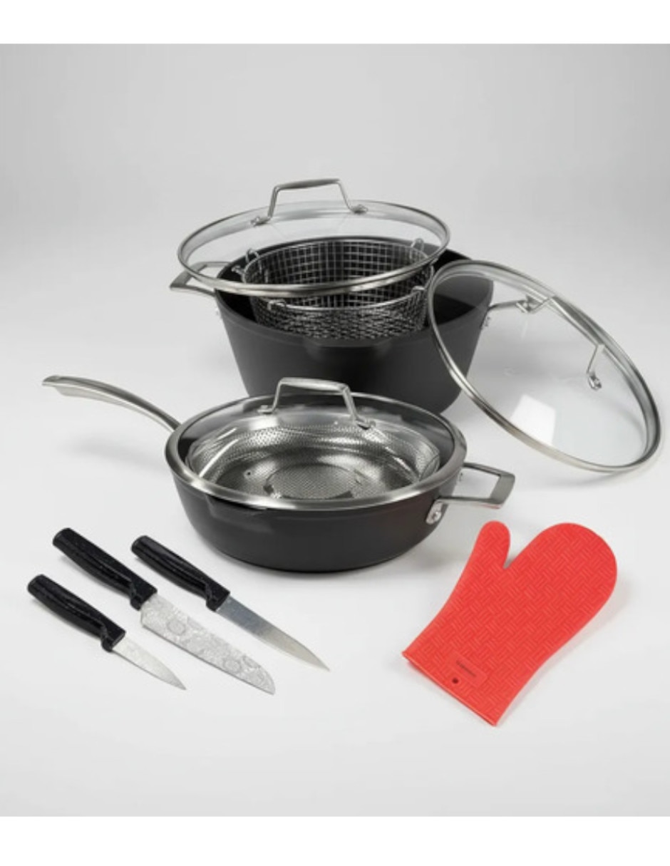 Batería de cocina WCCS203910AMBB de Titanio antiadherente sin PFOA 10 piezas 4