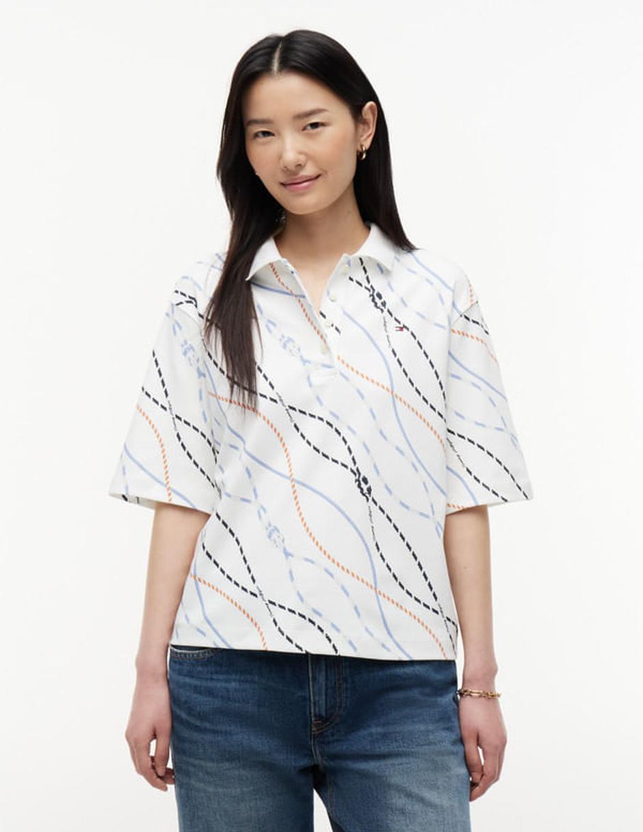 Playera tipo polo para mujer 1