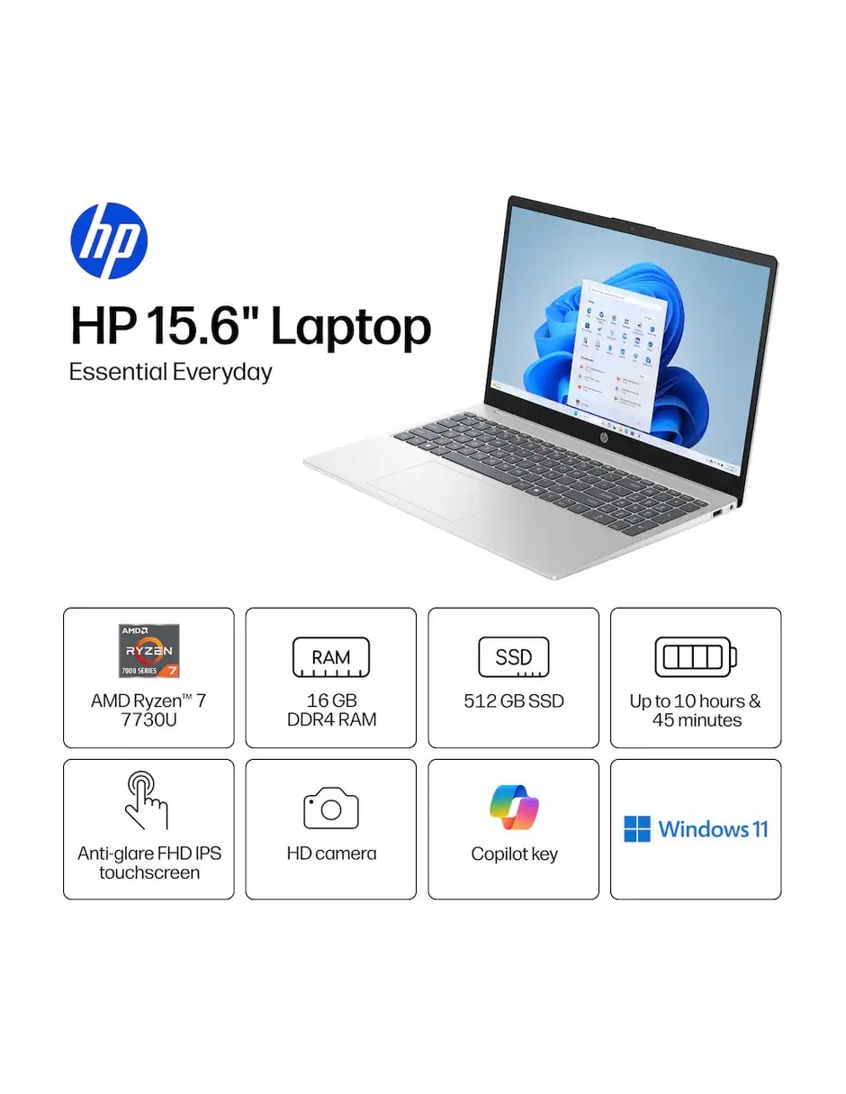 Laptop No 15.6 pulgadas Full HD AMD Ryzen 7 AMD Radeon 16 GB RAM No aplica 512 GB 5