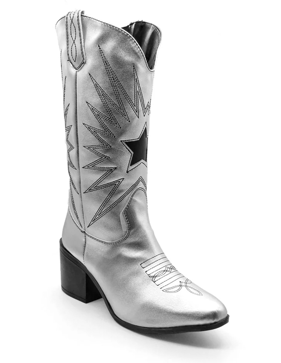 Bota cowboy abajo de la rodilla para mujer