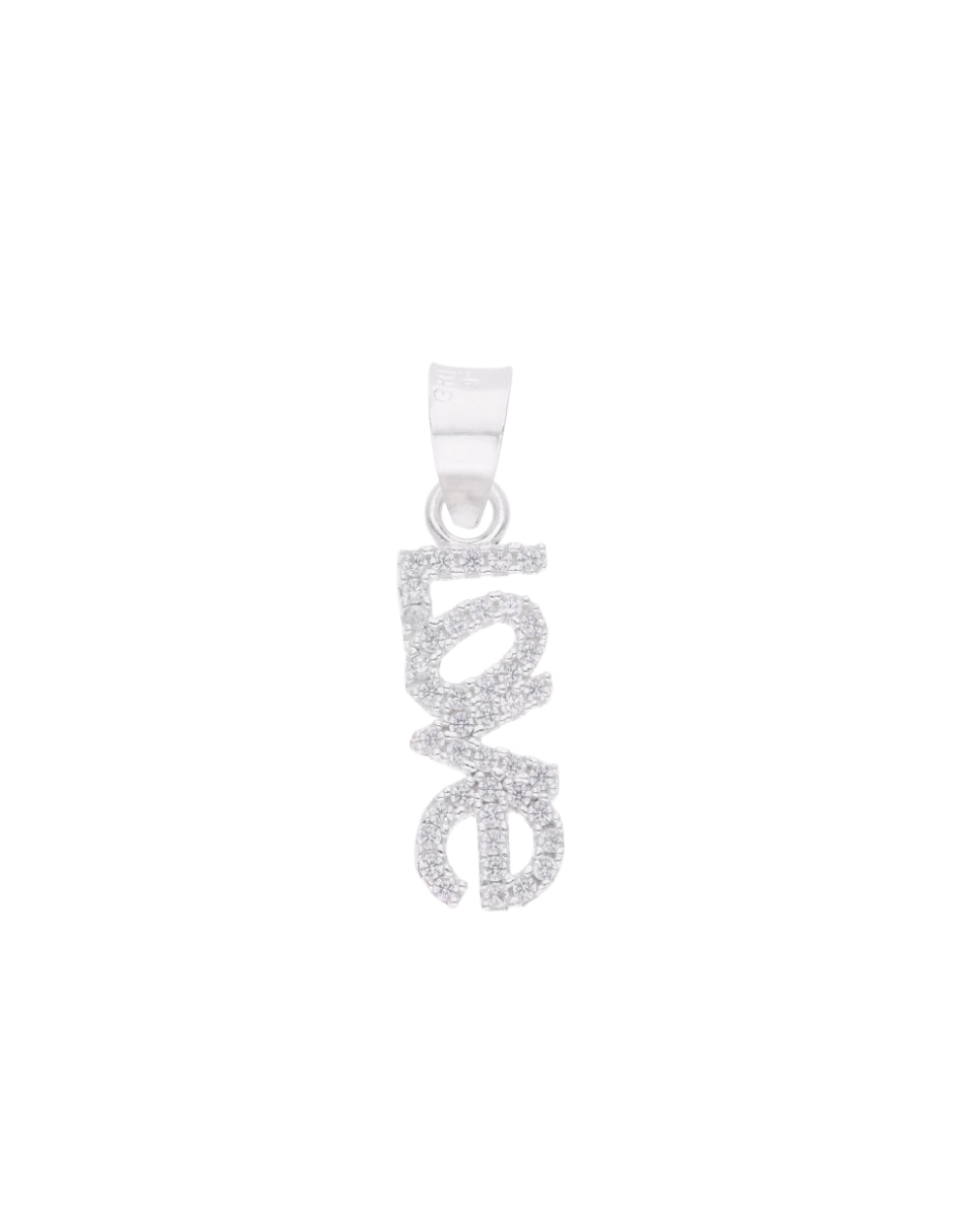 Dije de sin forma plata lisa love de plata p 925 Dije de sin forma plata lisa love de plata p 925