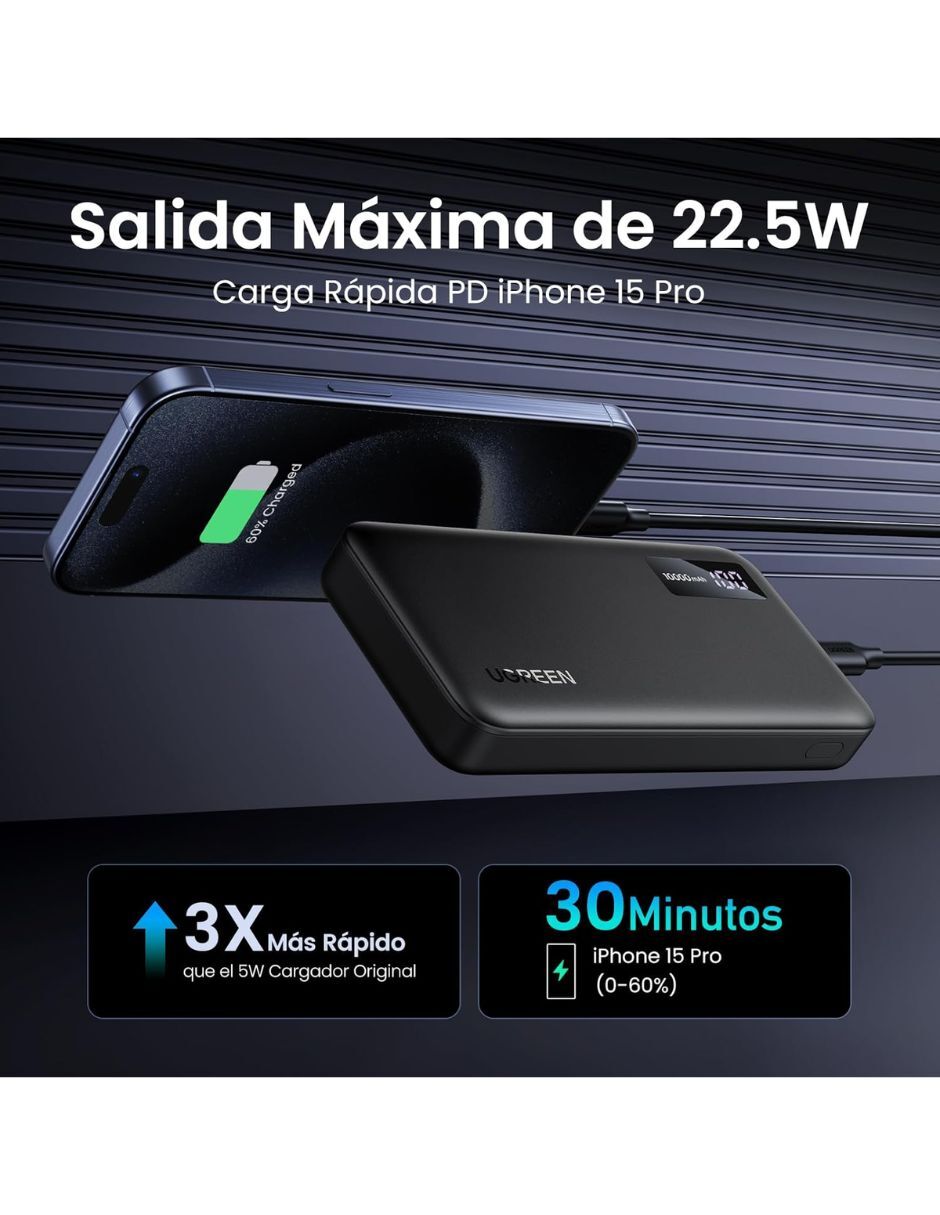 Batería portátil 10000 mah 6