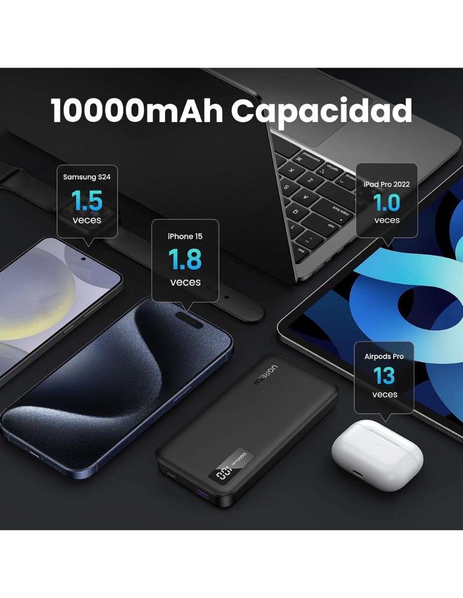 Batería portátil 10000 mah 3