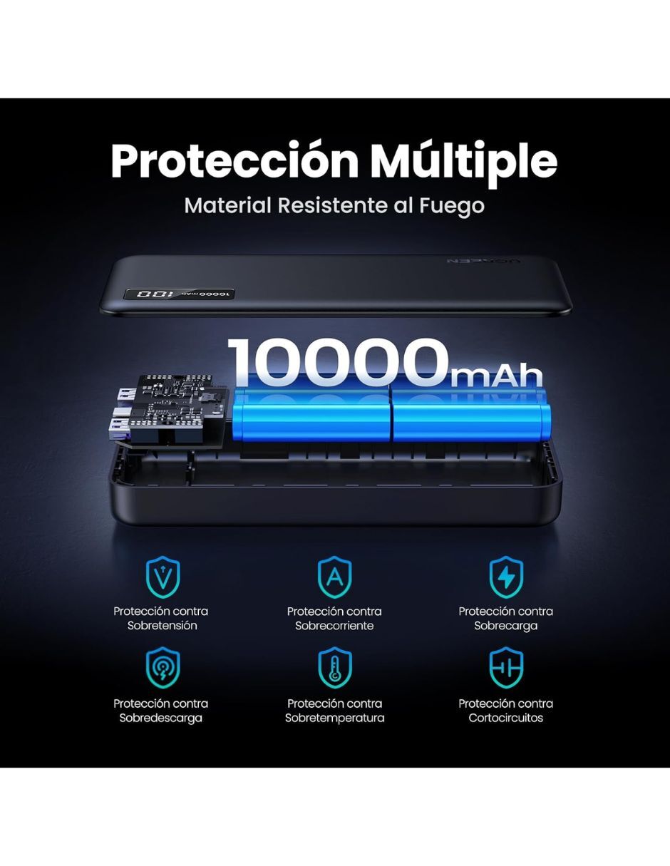 Batería portátil 10000 mah 7