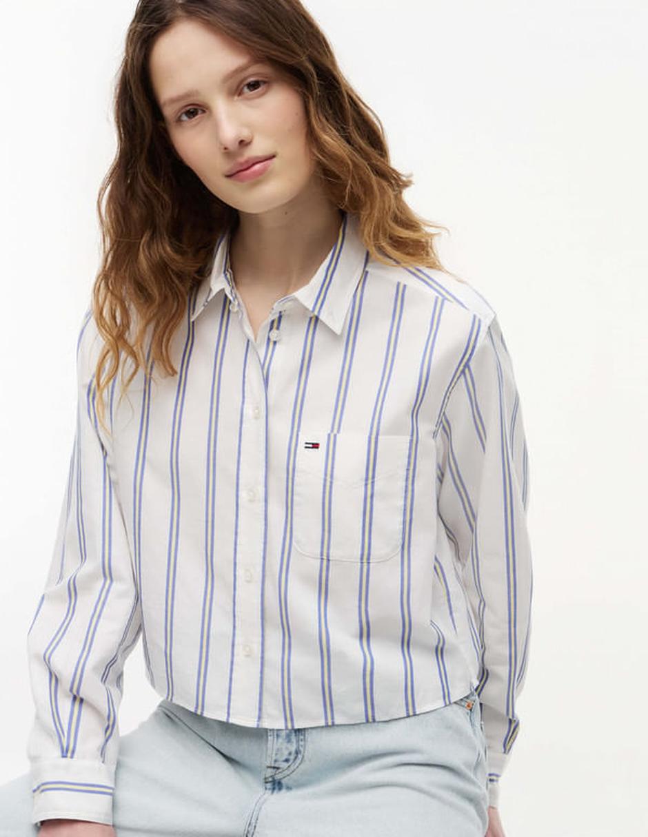 Camisa de algodón manga larga para mujer 5