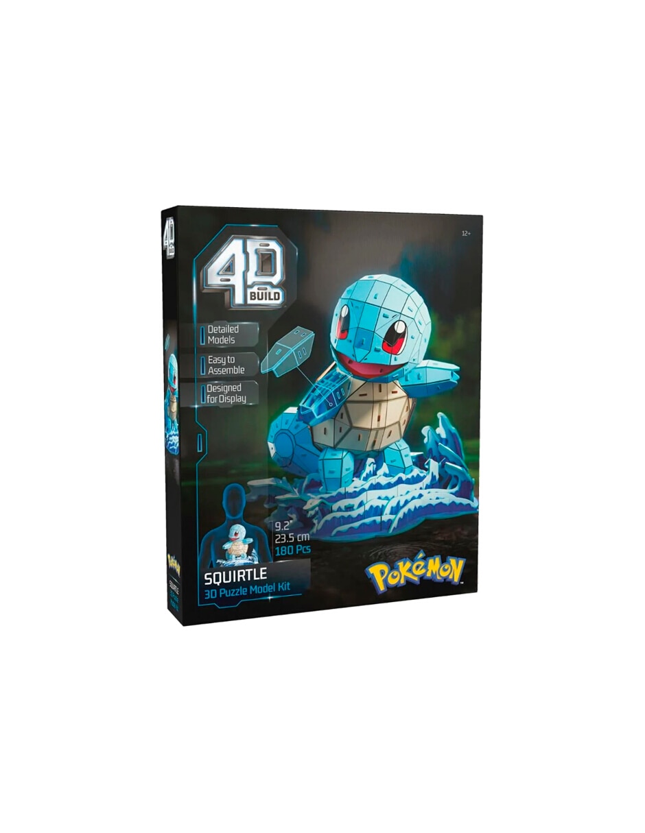 Rompecabezas 3d pokémon squirtle 178 piezas
