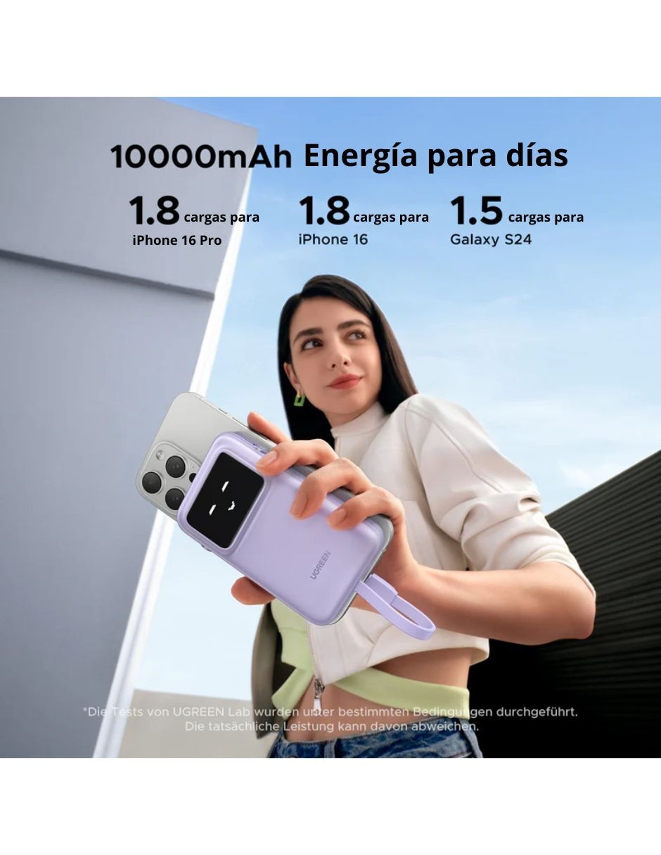 Batería portátil 10000 mah 5