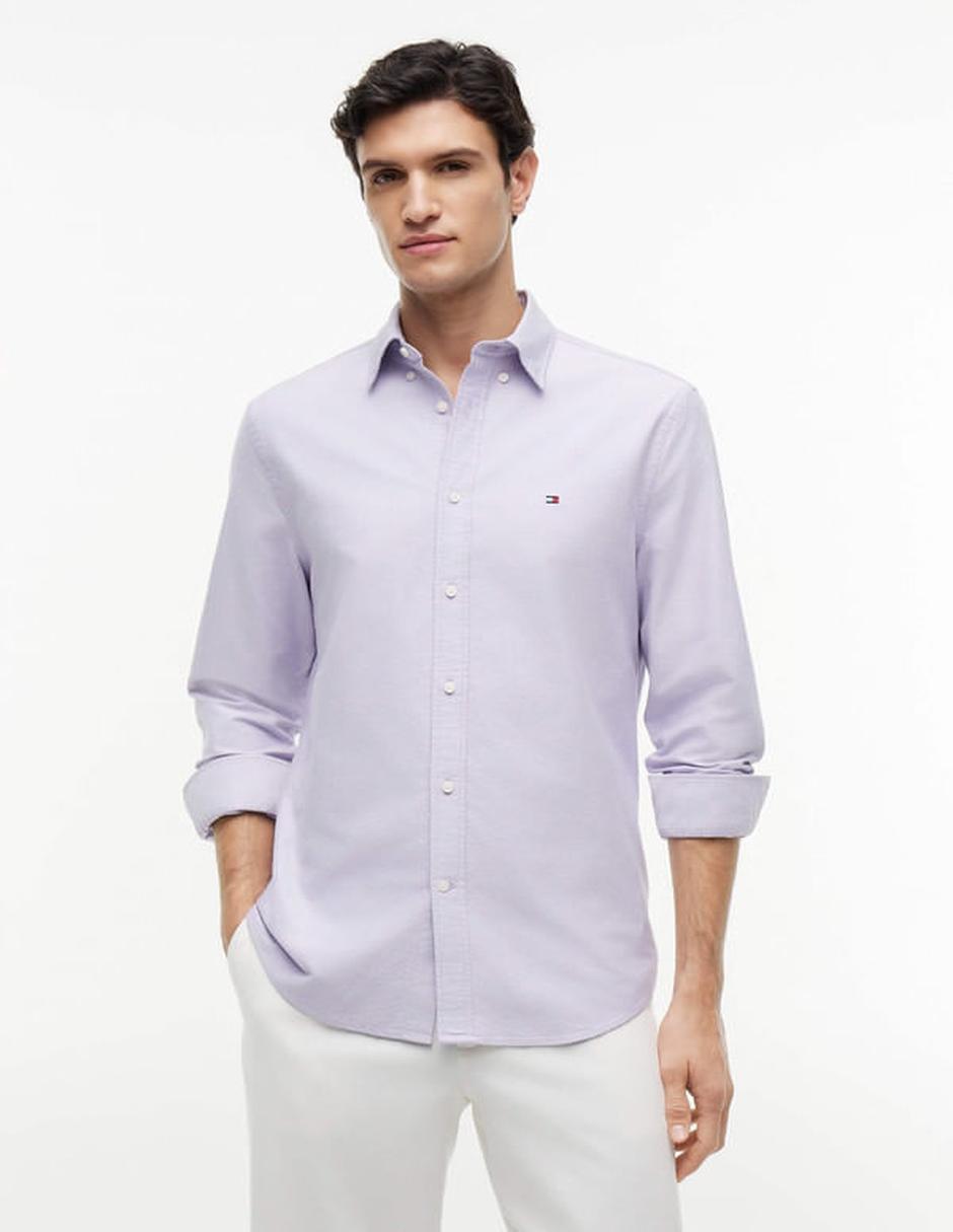 Camisa casual de algodón manga larga para hombre Camisa casual de algodón manga larga para hombre