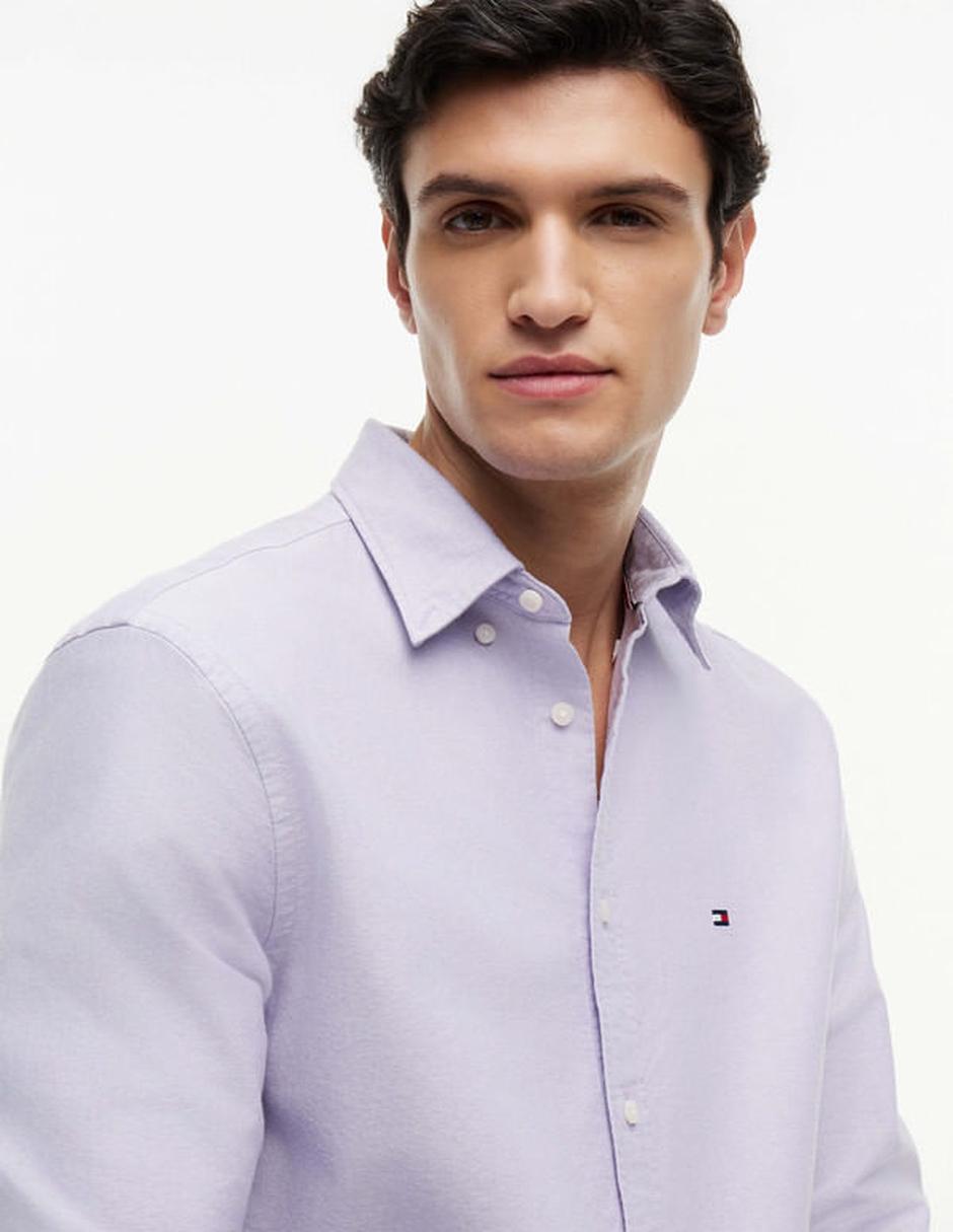 Camisa casual de algodón manga larga para hombre 5