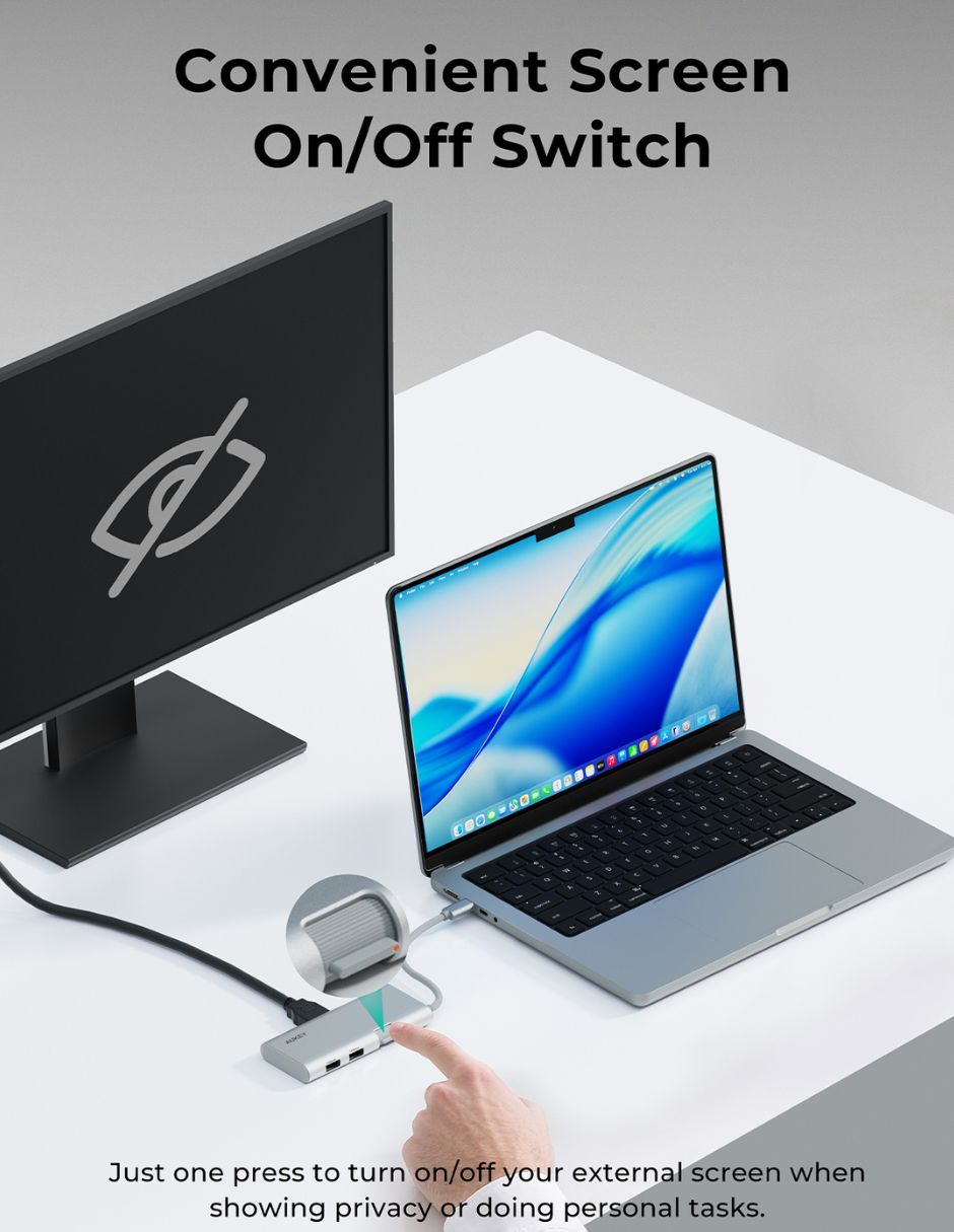 Hub aukey de 6 contactos