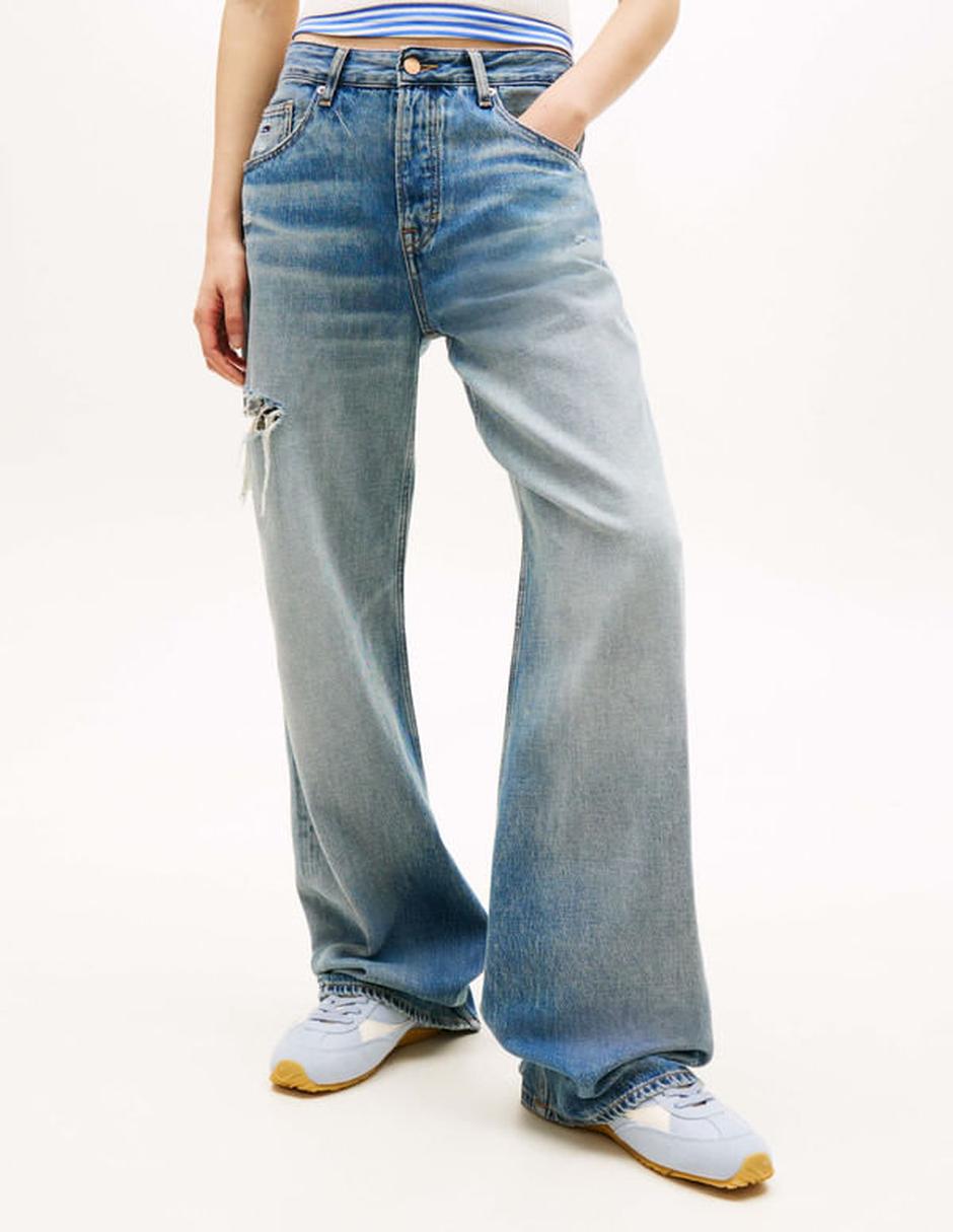Jeans regular straight media cintura para mujer Jeans regular straight media cintura para mujer