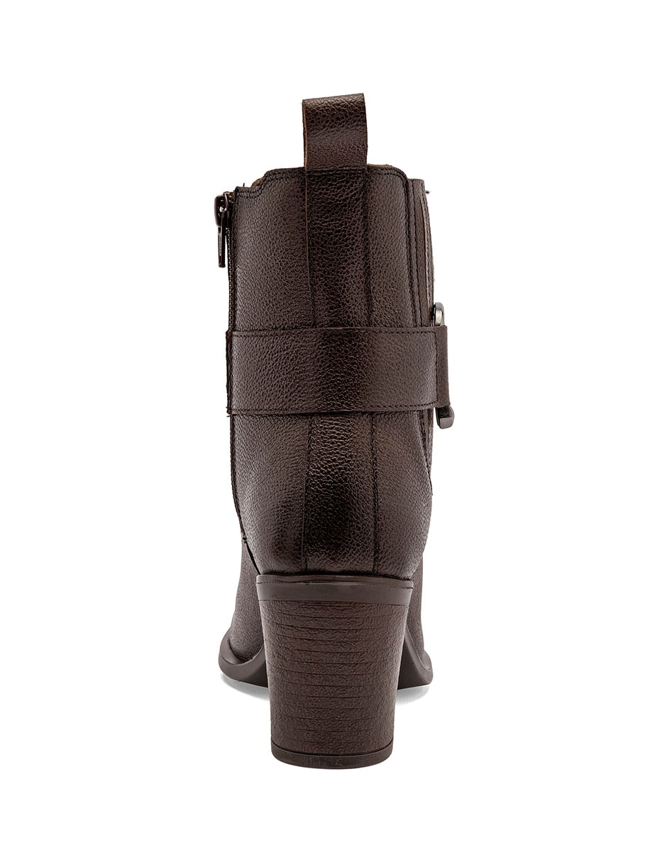 Bota cowboy al tobillo de piel para mujer 3