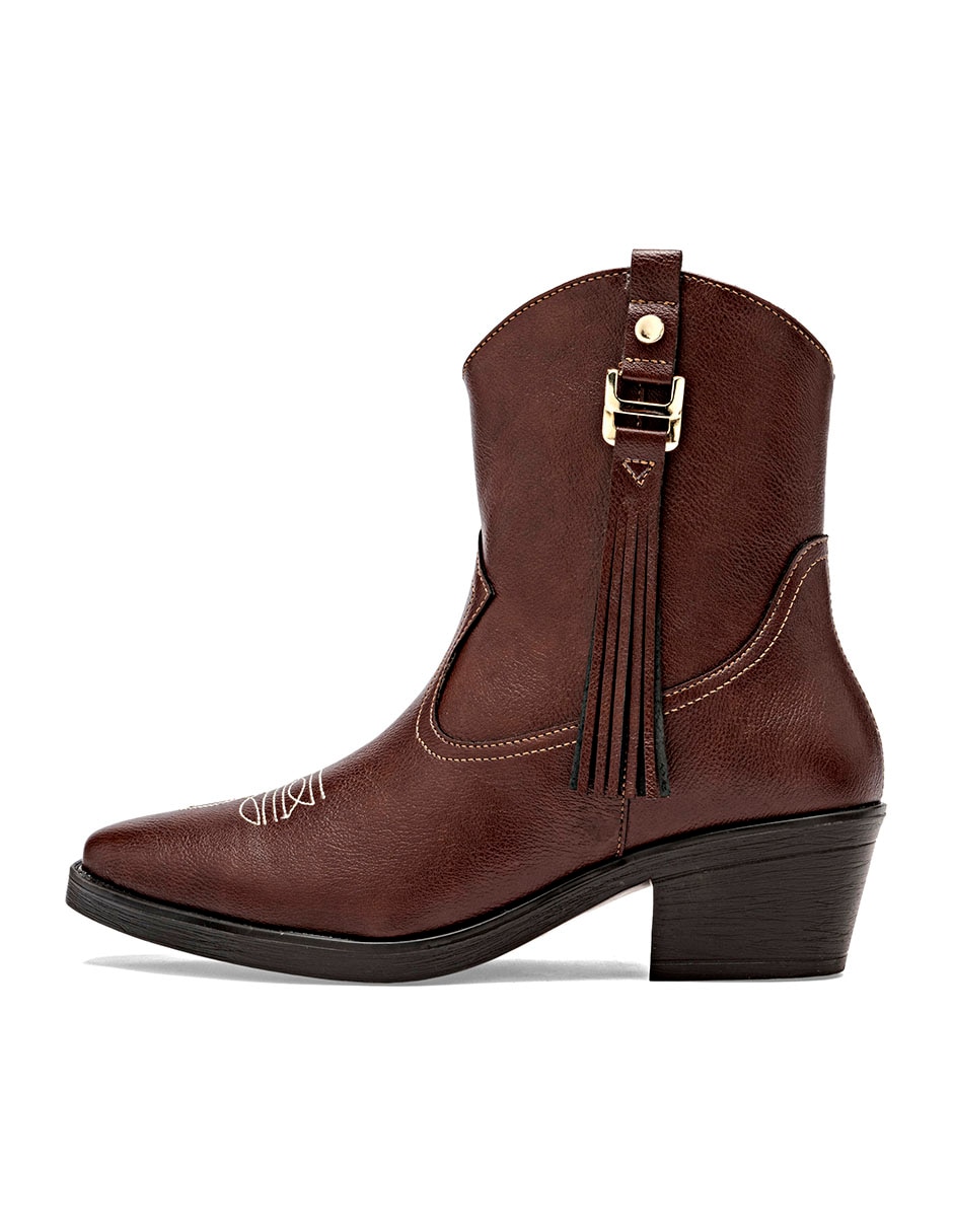 Bota cowboy al tobillo para mujer Bota cowboy al tobillo para mujer