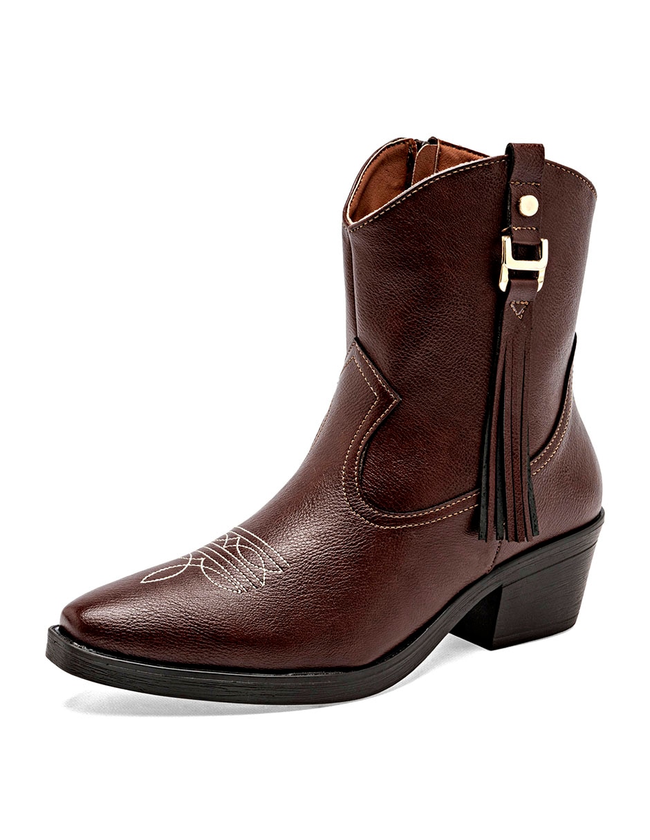 Bota cowboy al tobillo para mujer 4