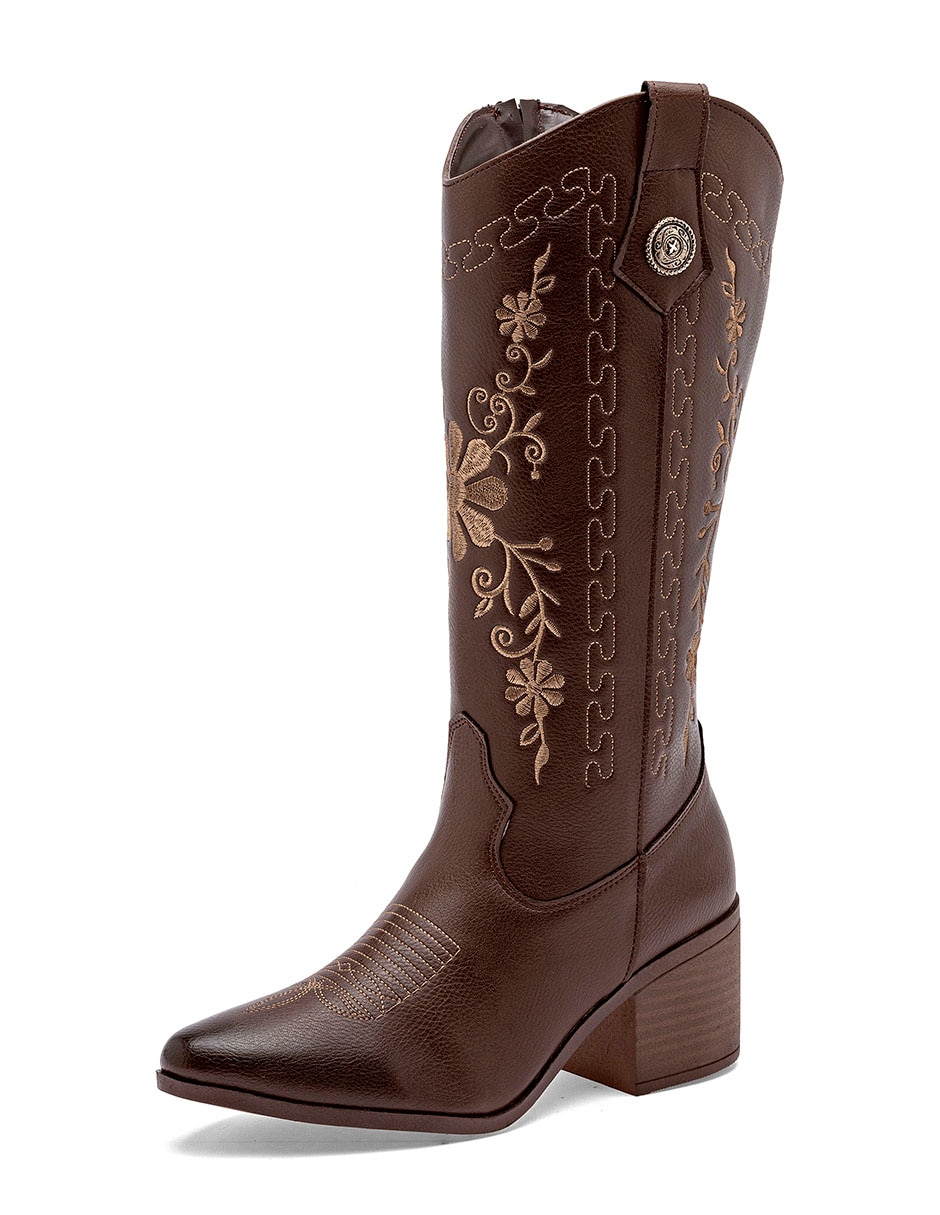 Bota cowboy abajo de la rodilla para mujer 4