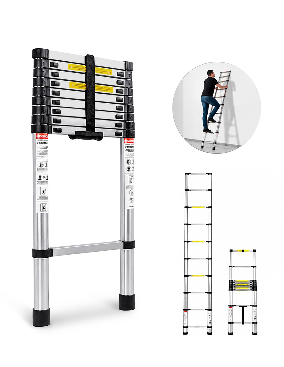 Escalera telescópica de aluminio 2