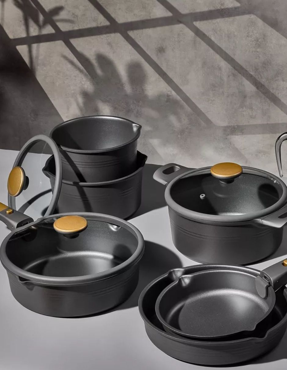 Batería de cocina de cerámica antiadherente sin PFOA 24 piezas 3