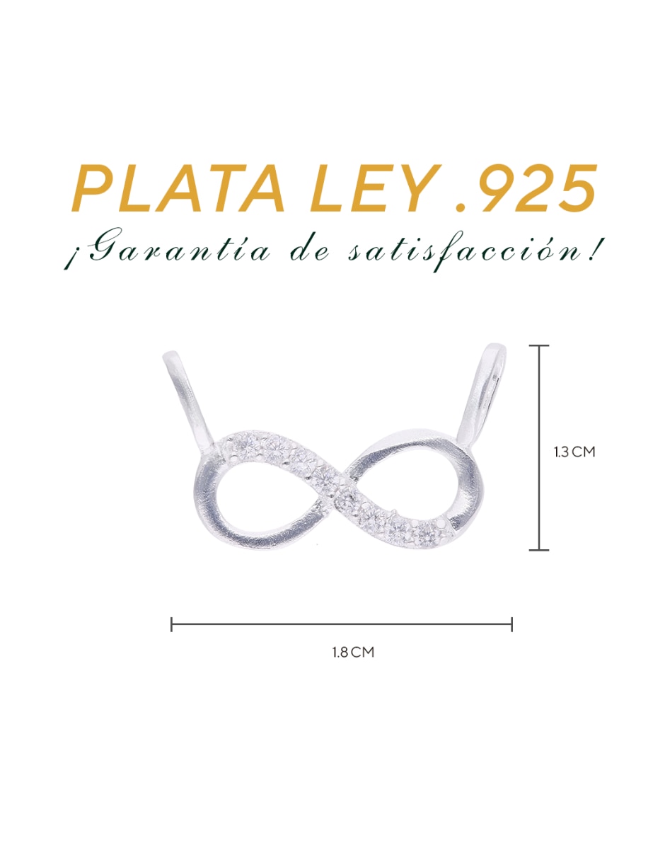 Dije de Infinito Plata Lisa No aplica de Plata P 925 2