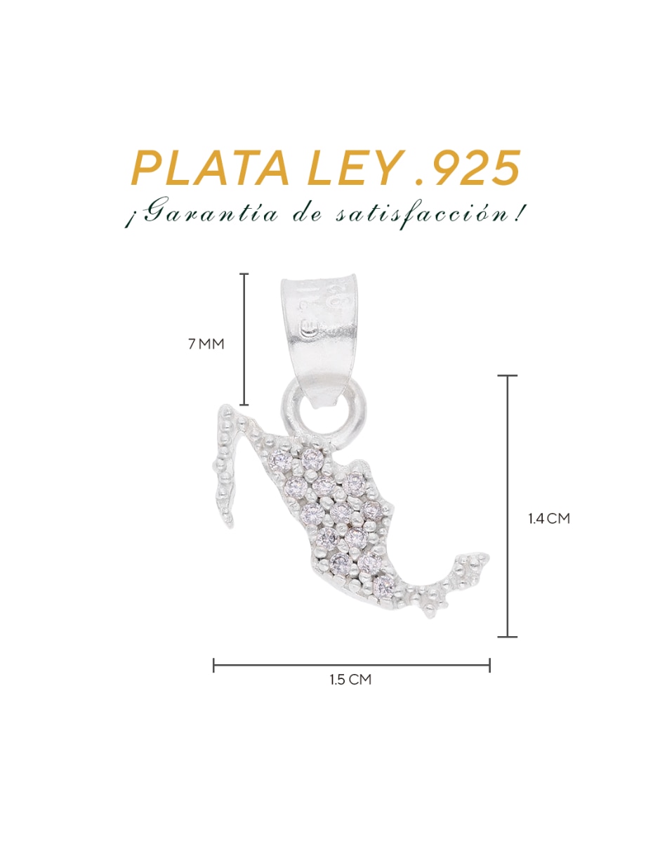 Dije de México FAUSTINO JOYERIA DE HERENCIA Plata Lisa México de Plata P 925 3