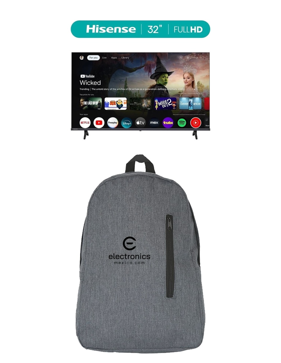 Pantalla Smart TV LED de Full HD con Google TV con AI Sports Mode