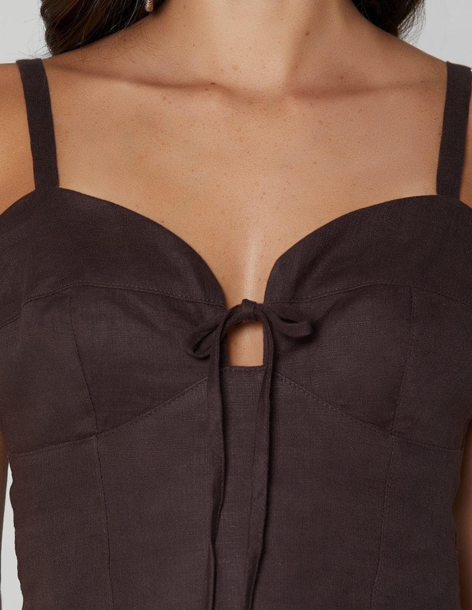 Top STUDIO F cuello (si aplica) Con escote escote (si aplica) Corazón tirante (si aplica) Delgado 4