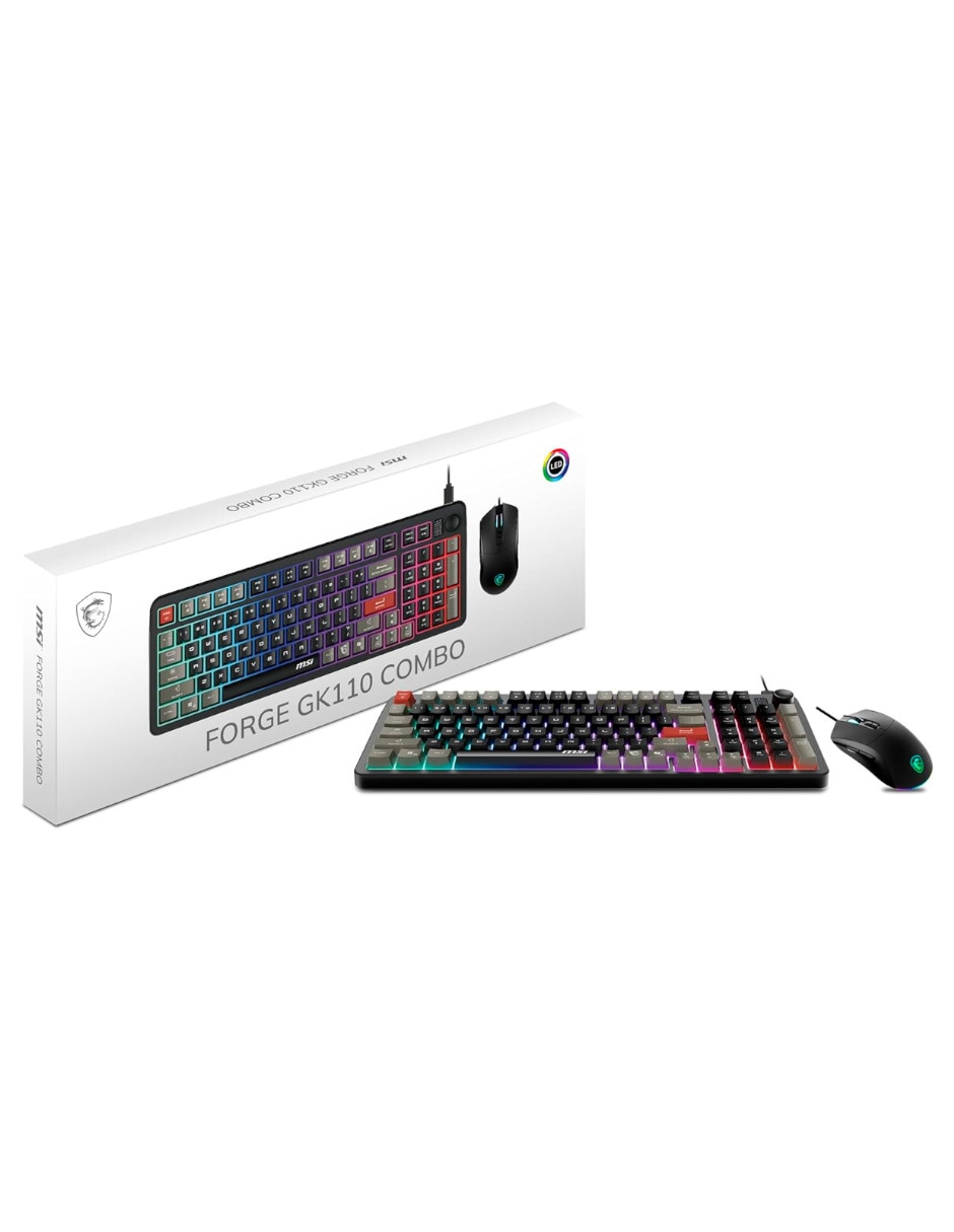 Mouse y teclado FORGE GK110 COMBO US Mouse y teclado FORGE GK110 COMBO US