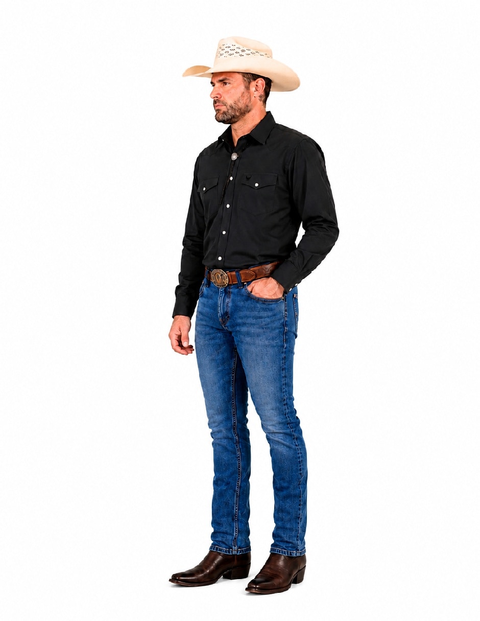 Camisa Casual de (si aplica) Poliéster manga Larga para hombre