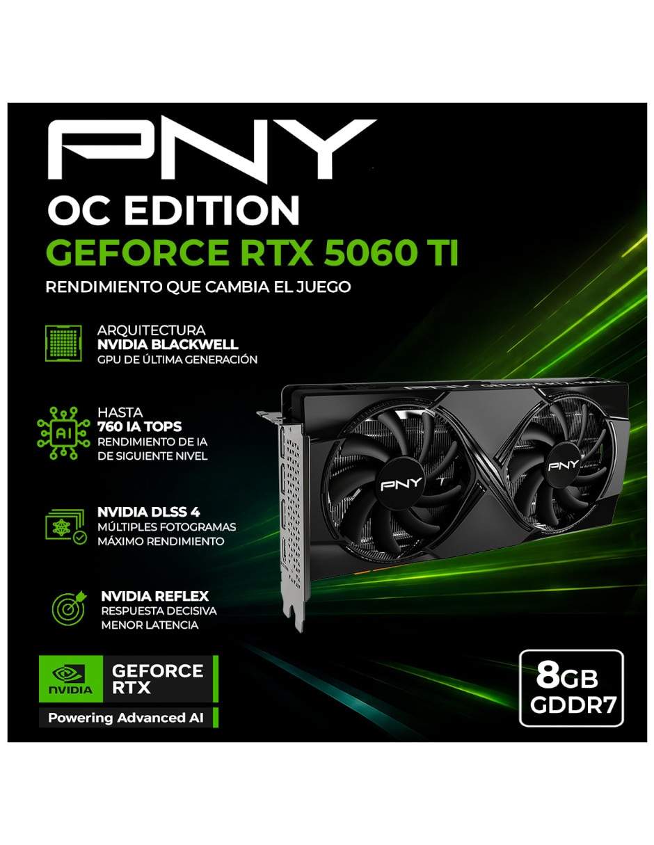 Tarjeta de video PNY VCG5060T8DFXPB1-O 2