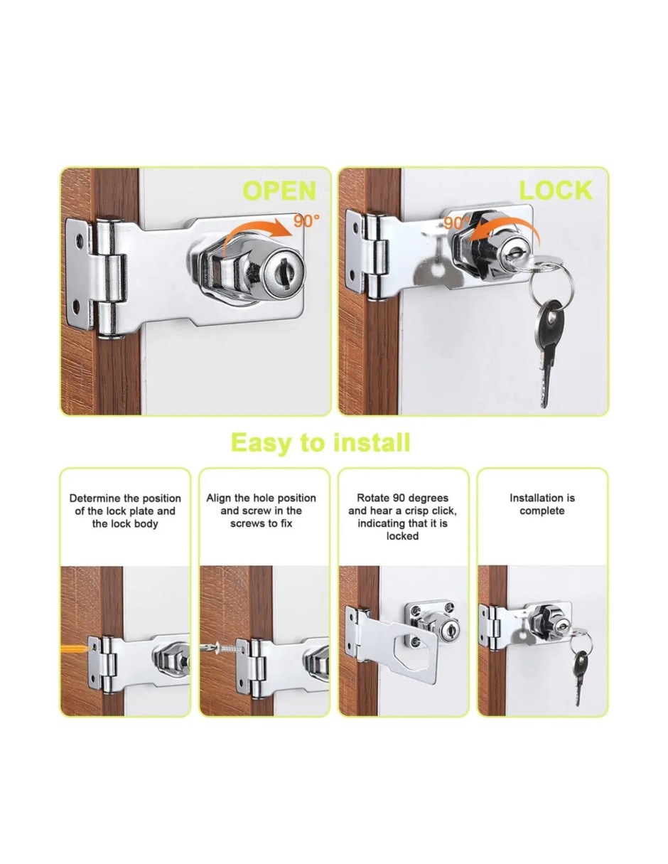 Cerradura Cilíndrica Cerradura Seguridad de Combinación 3