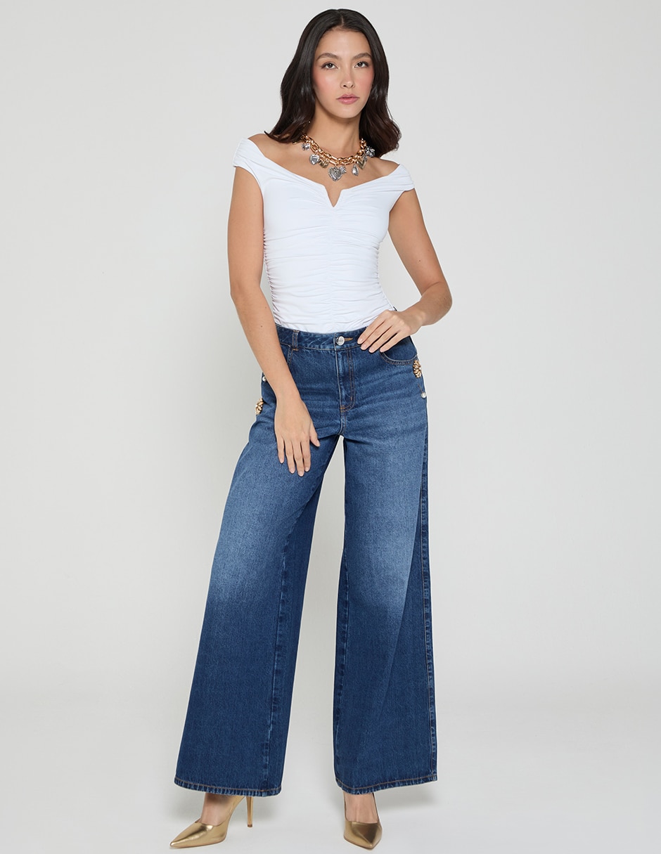Body STUDIO F cuello Con escote escote Bardot para mujer 5