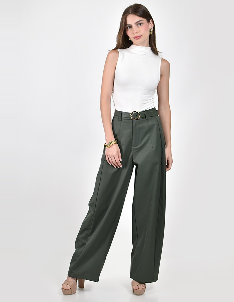 Pantalón De vestir No aplica Amplio para mujer Pantalón De vestir No aplica Amplio para mujer