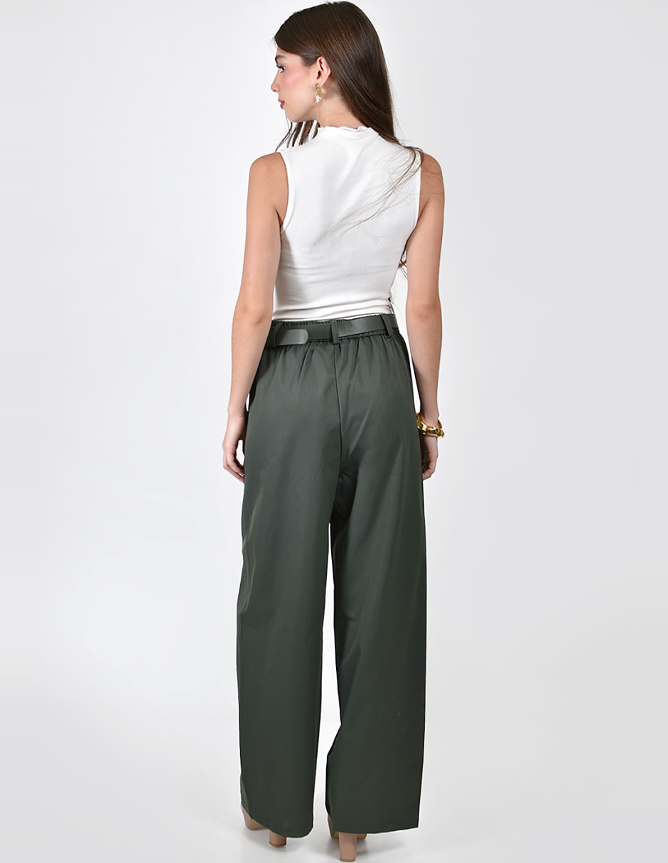 Pantalón De vestir No aplica Amplio para mujer 3