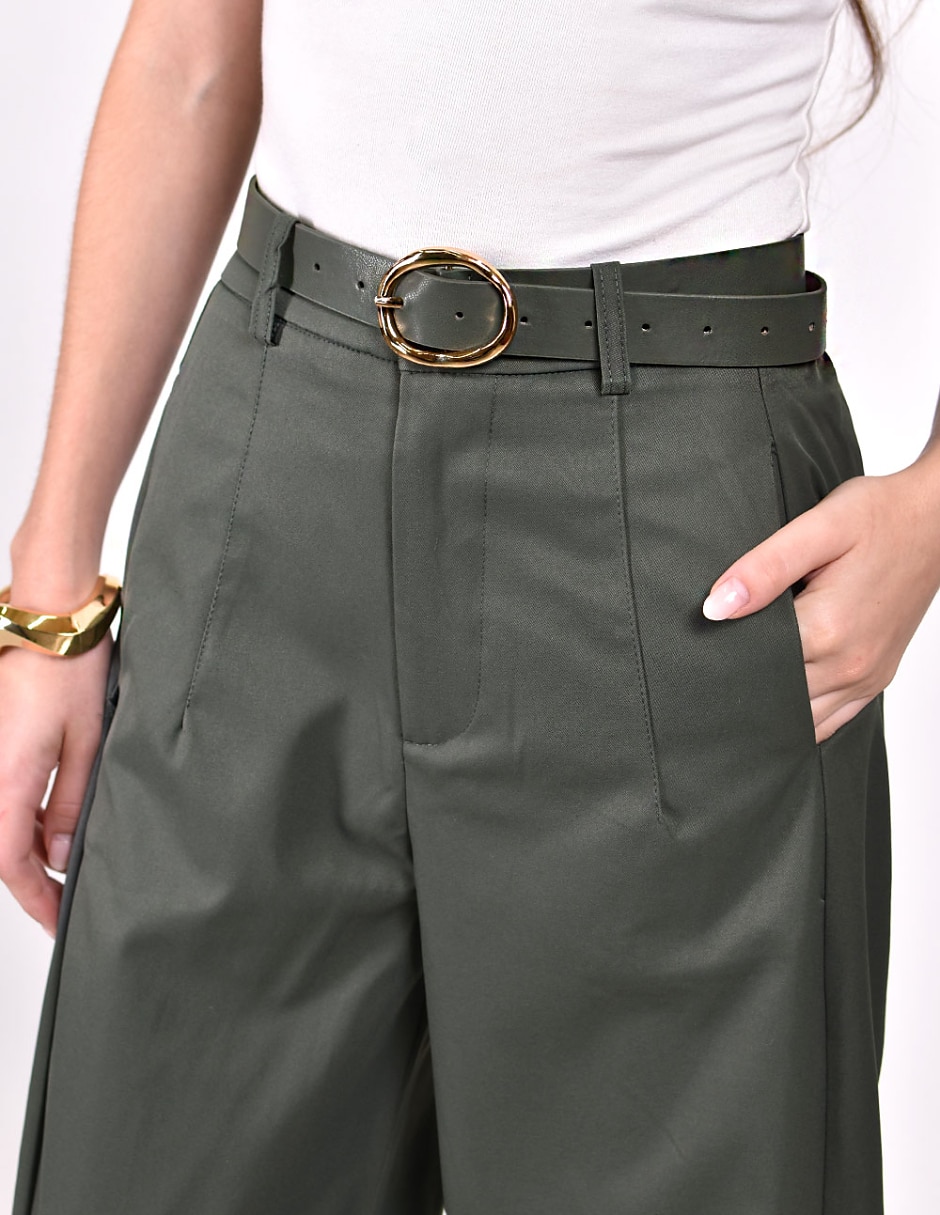 Pantalón De vestir No aplica Amplio para mujer 4
