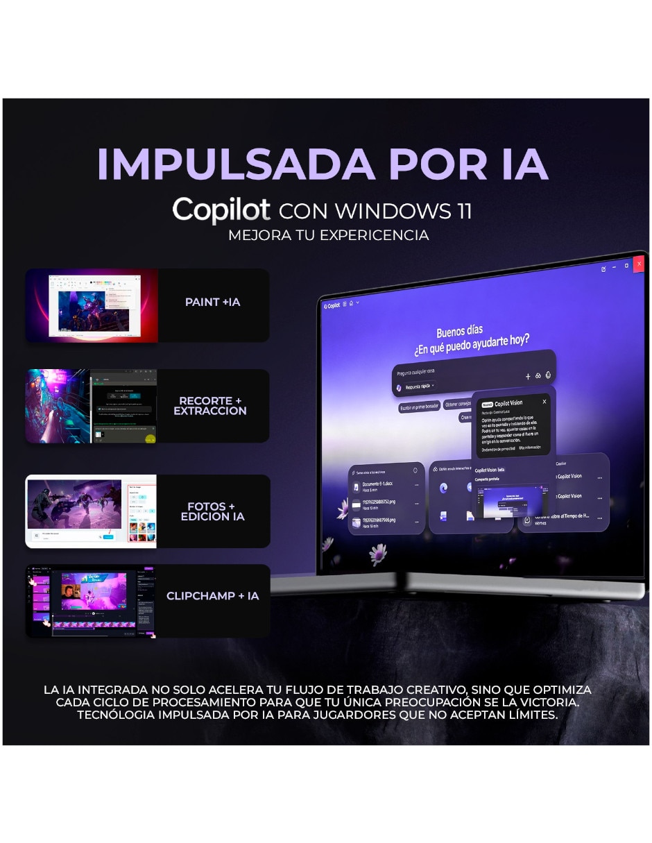 Laptop gamer D8WFKG-015U64G 16 pulgadas QHD+ AMD Ryzen 9 8 GB RAM 1 TB 2
