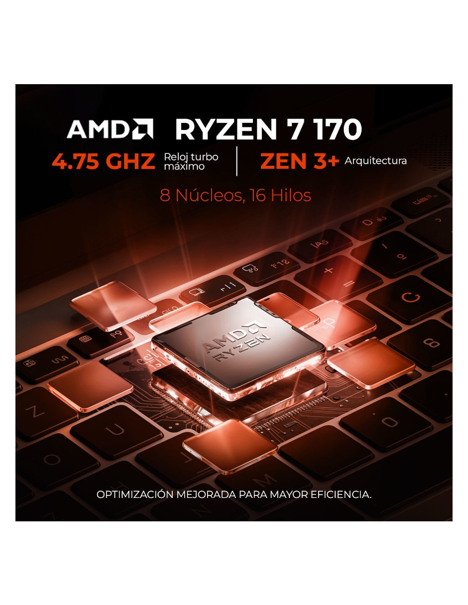 Laptop gamer No 16 pulgadas WUXGA AMD Ryzen 7 NVIDIA GeForce RTX 4050 32 GB RAM No aplica 512 GB 5