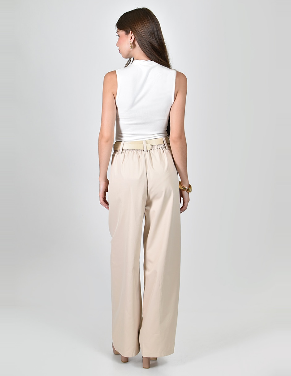 Pantalón De vestir No aplica Amplio para mujer 2