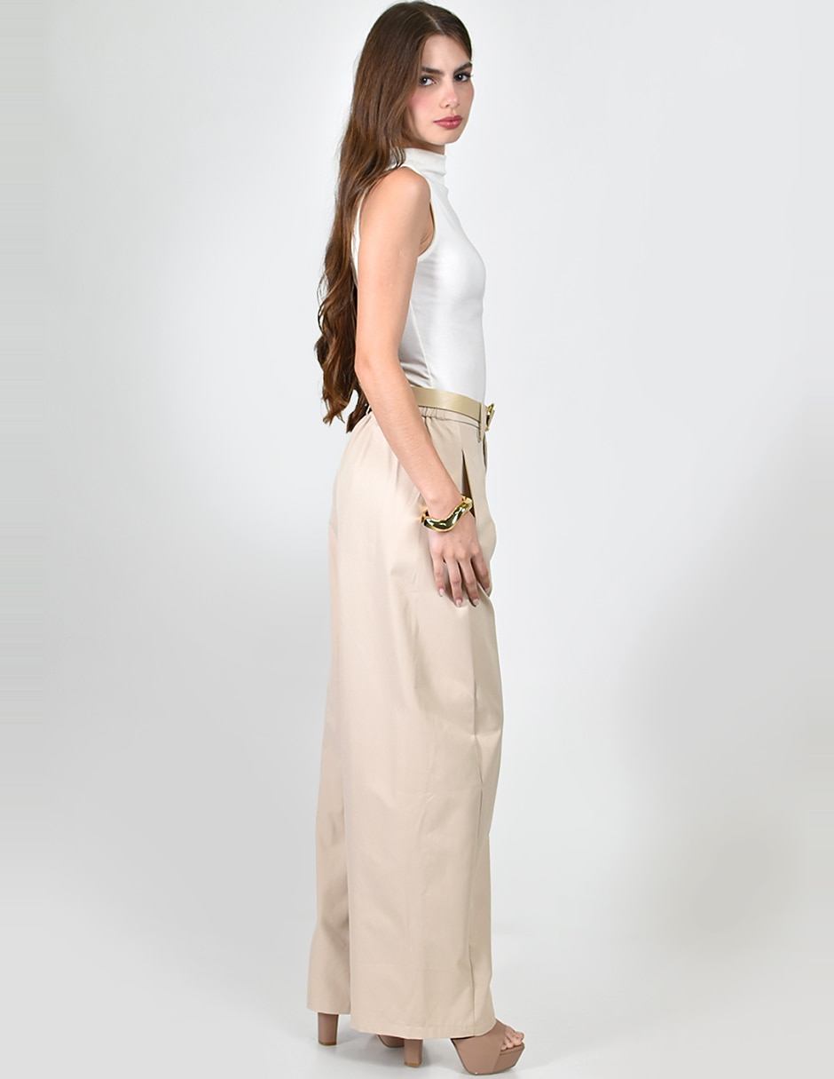 Pantalón De vestir No aplica Amplio para mujer 3
