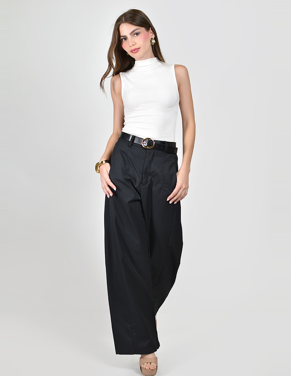 Pantalón De vestir No aplica Amplio para mujer 5