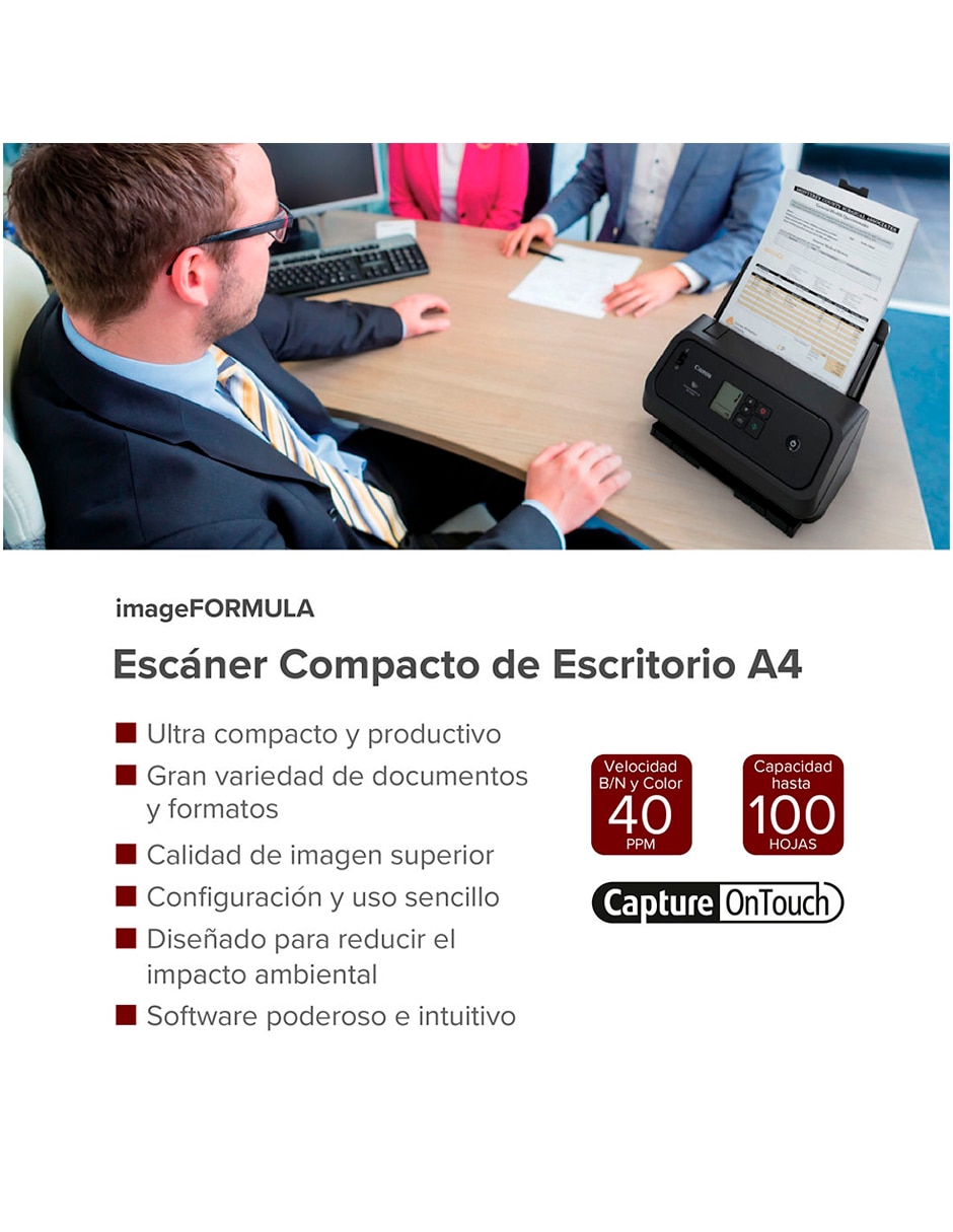 Escáner imageFORMULA DR-C340 9