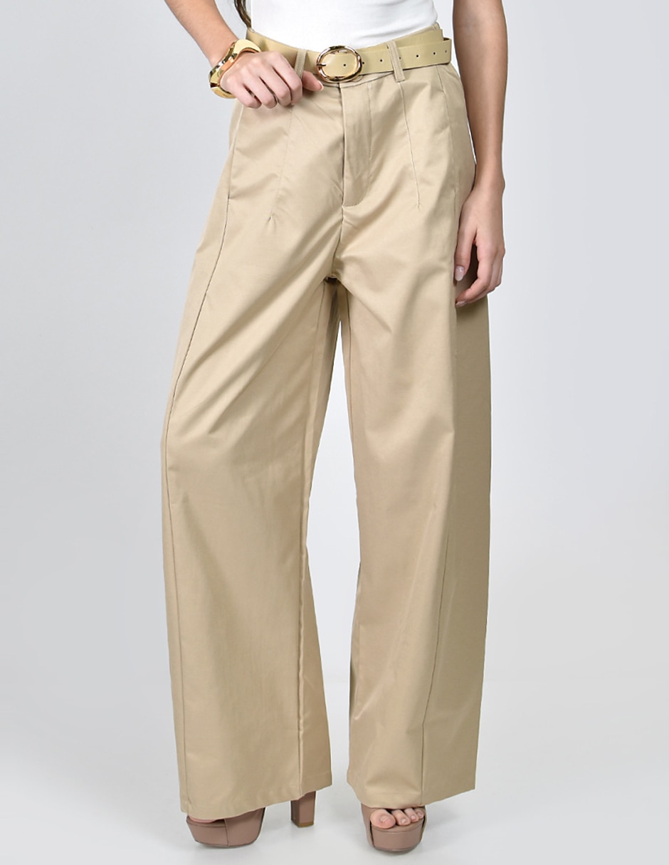 Pantalón De vestir No aplica Amplio para mujer