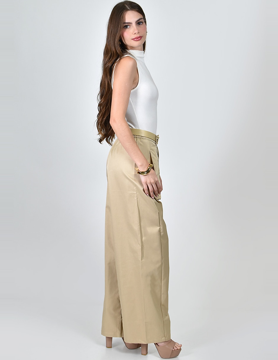 Pantalón De vestir No aplica Amplio para mujer 2