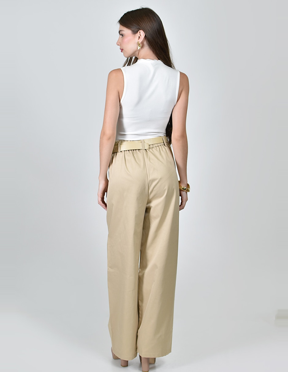 Pantalón De vestir No aplica Amplio para mujer 3