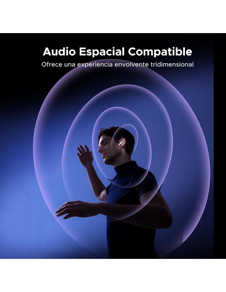 Audífonos In-Ear Audífonos Inalámbricos ANC EchoBuds UGREEN con pantalla inteligente Inalámbrica con (si aplica) Sí 9