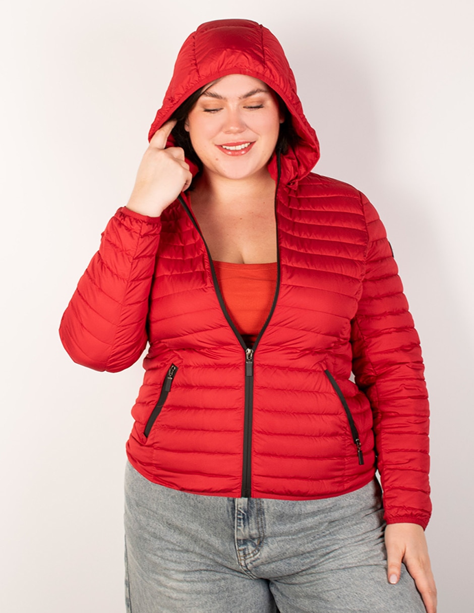 Chamarra Casual PLUS SIZE No de Poliéster para mujer 2