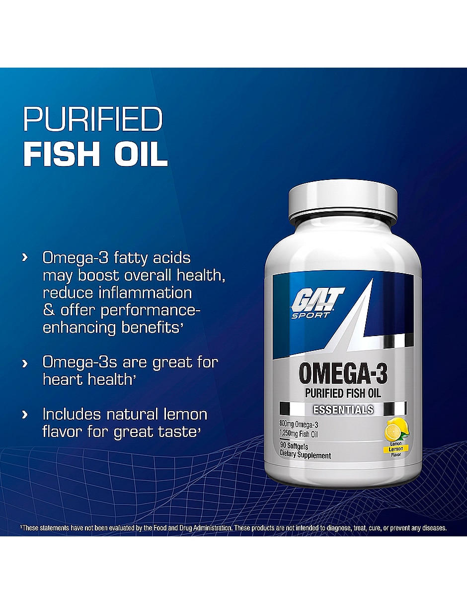 OMEGA-3 GAT SPORT con Omega 3 con EPA y DHA sabor Sin sabor de
